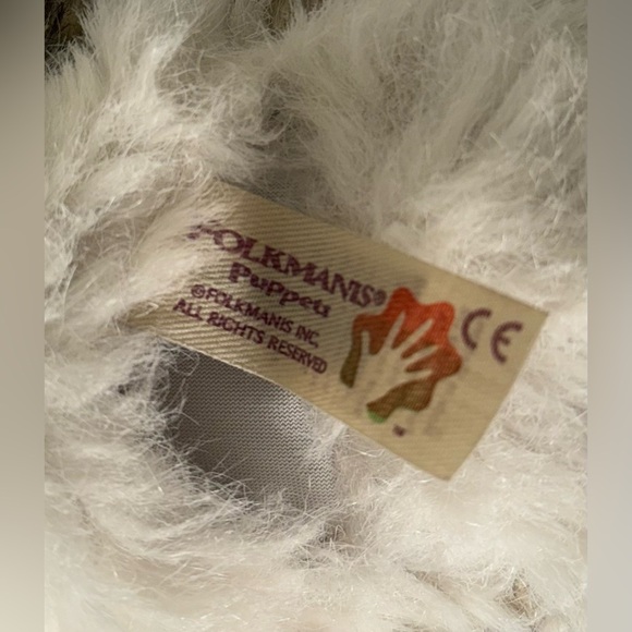 Folkmanis Hand Puppet Wolf Pup Full Body Realistic Plush Husky - Picture 4 of 6